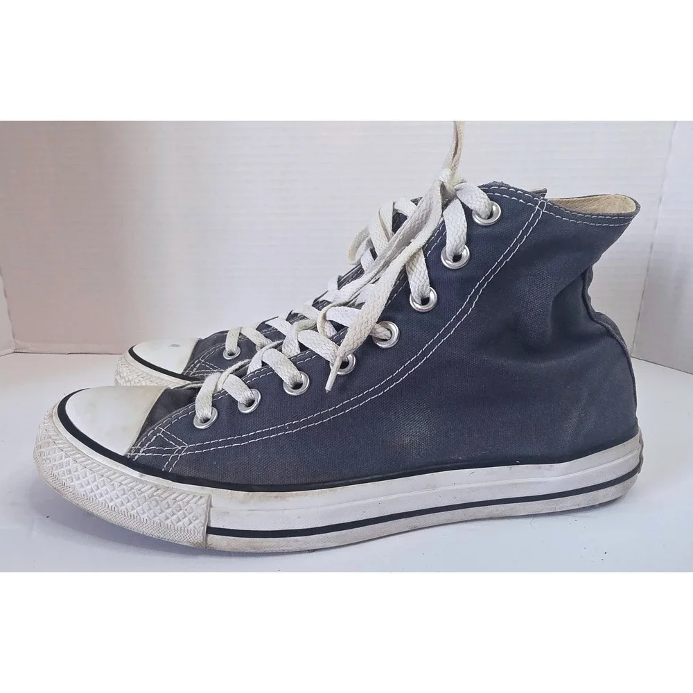Converse Chuck Taylor All Star High Top Navy Blue Canvas Mens Sneakers SZ 8.5